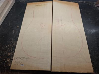European Spruce A Archtop Wedges 1060