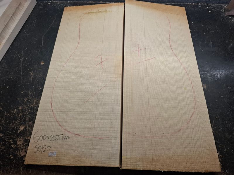 European Spruce A Archtop Wedges 1060