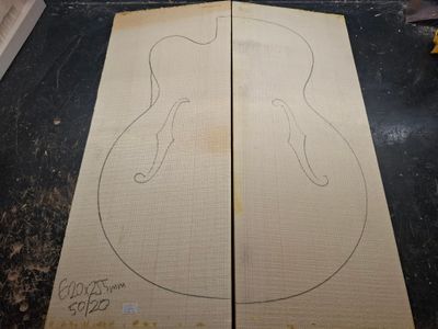 European Spruce A Archtop Wedges 1061