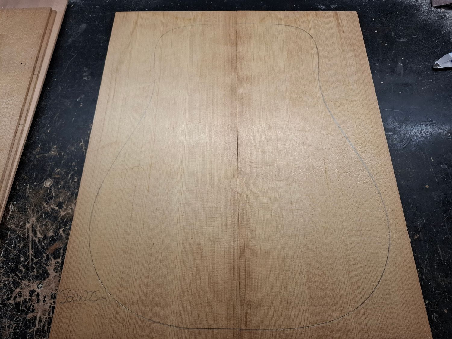 Torrefied Engelmann Spruce Soundboard