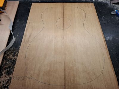 Torrefied Engelmann Spruce Soundboard