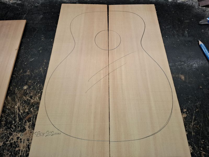 Sitka Spruce Soundboard 1068