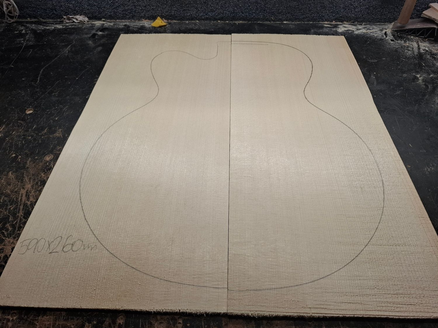 European Spruce AA Jumbo Soundboard 1070