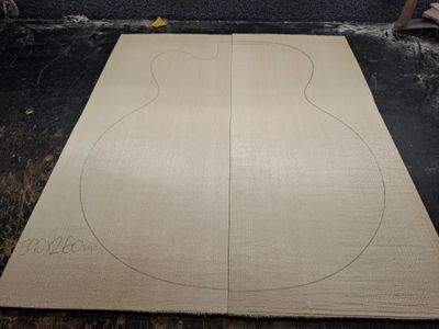 European Spruce AA Jumbo Soundboard 1070