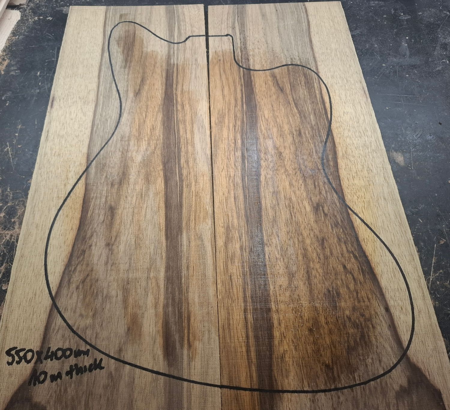 Black Limba Drop Top 1073