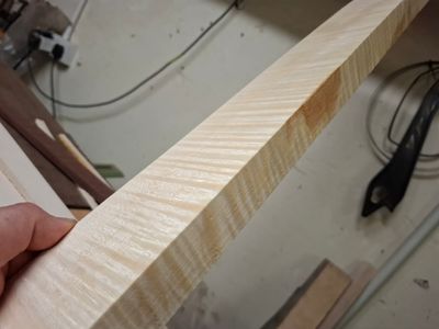Flame Maple Neck Blank AAA 1064