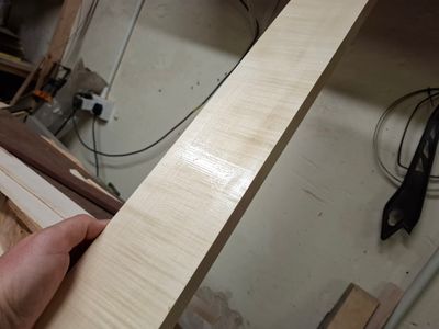 Flame Maple Neck Blank 1086
