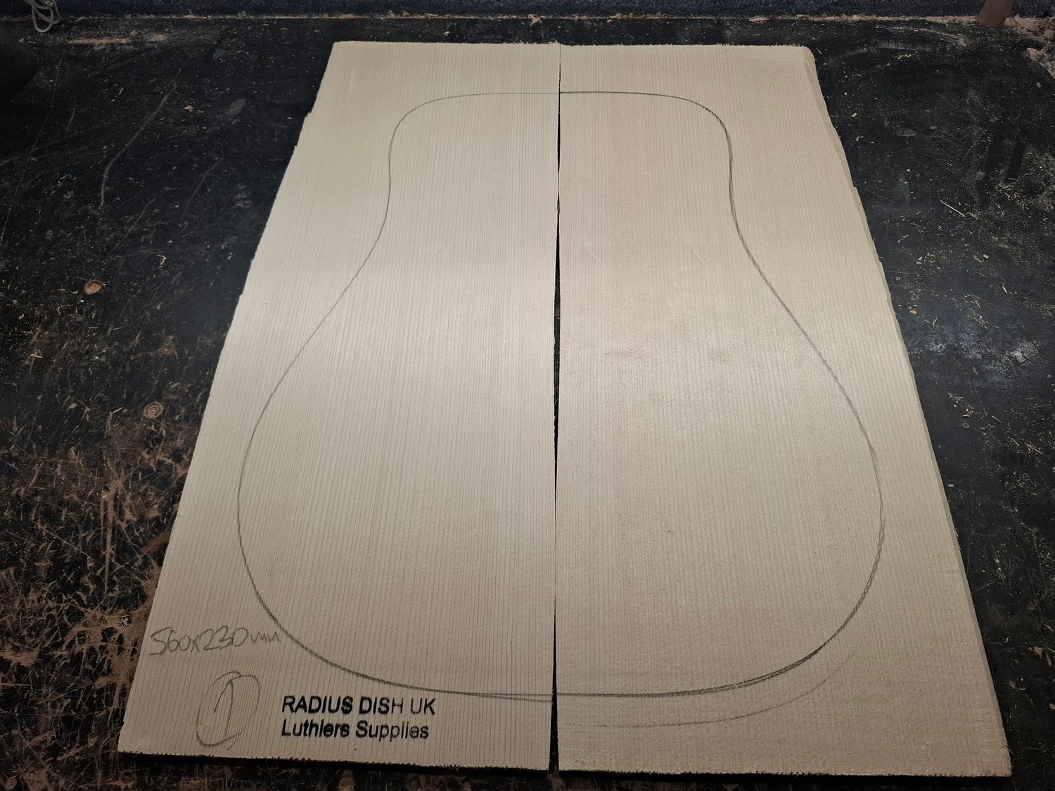 European Spruce Grade A Soundboard 1091