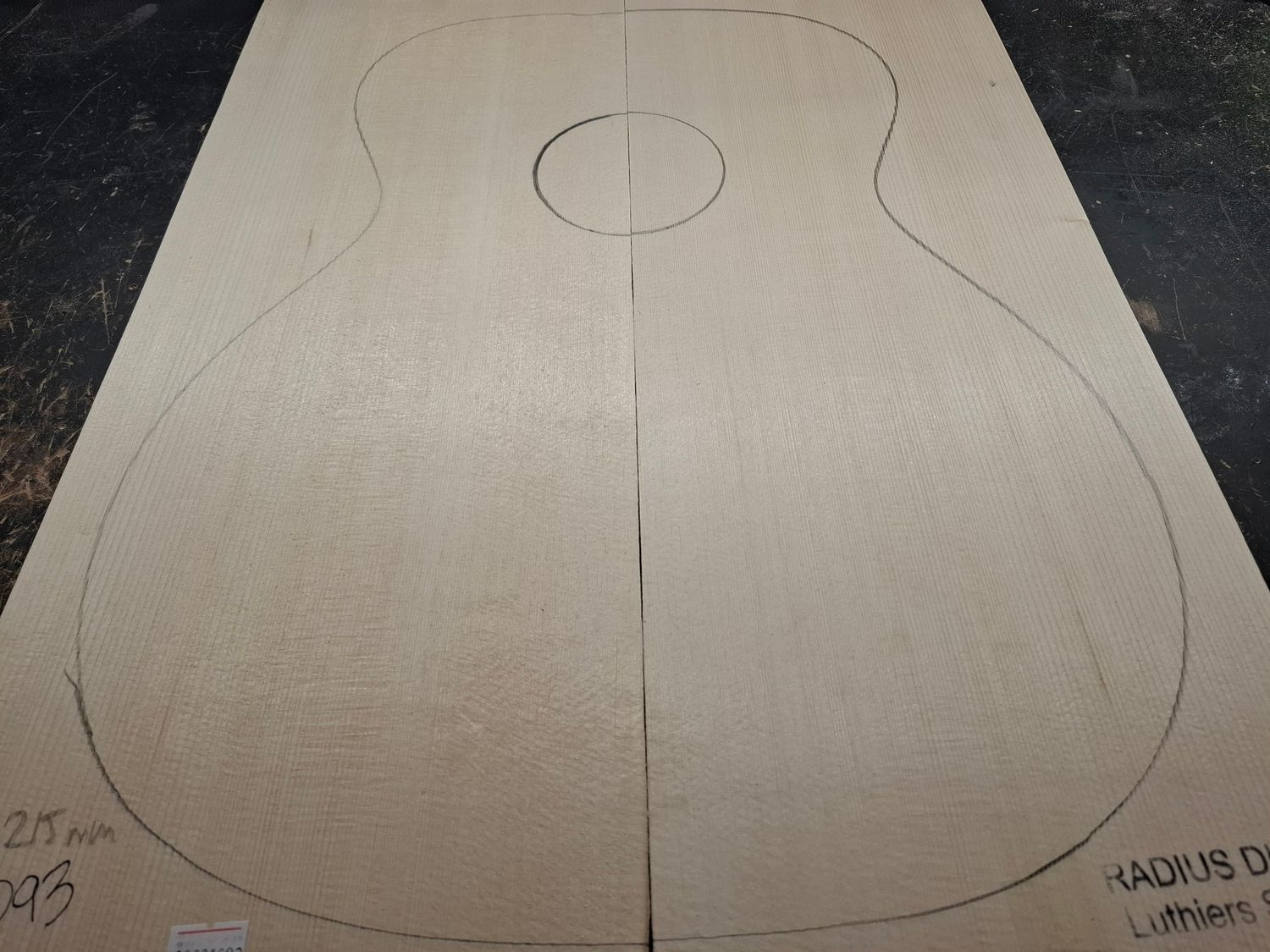 European Spruce Soundboard 1094