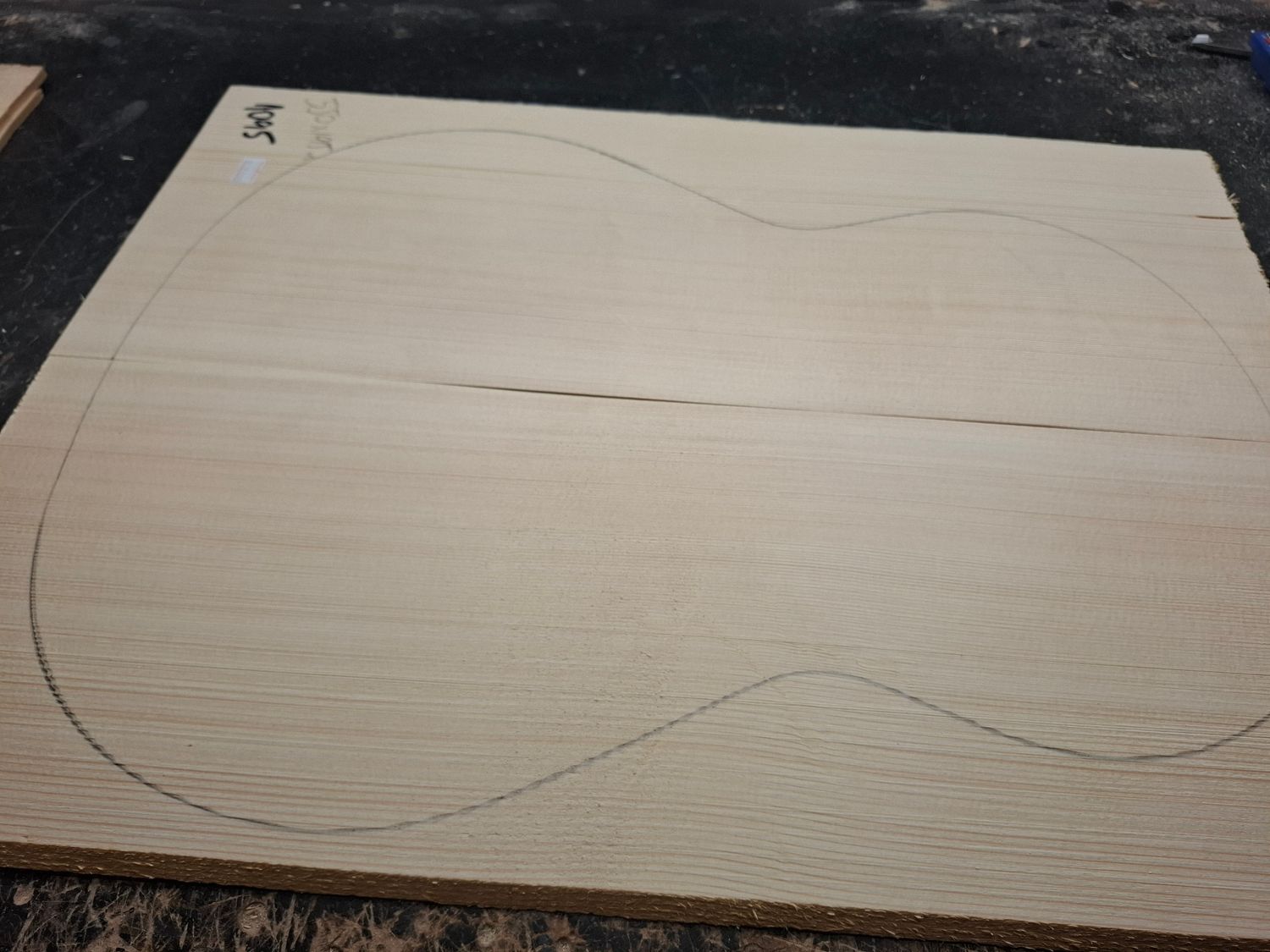 European Spruce Soundboard 1095