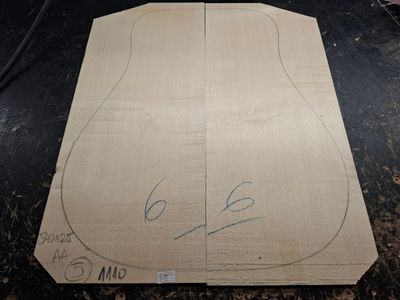 European Spruce AA Soundboard 1110