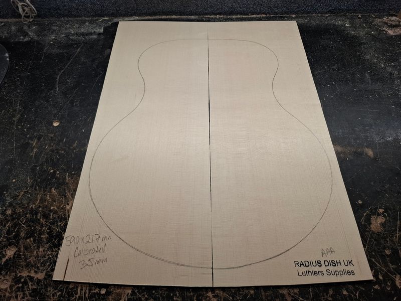 European Spruce AA Soundboard Calibrated 3.5mm 1118