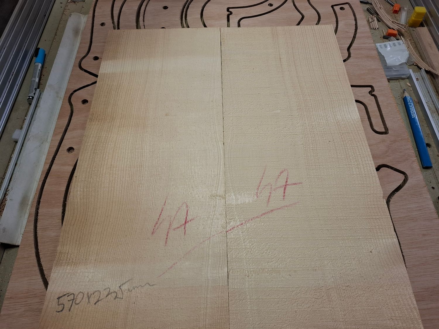 European Spruce Soundboard 1121