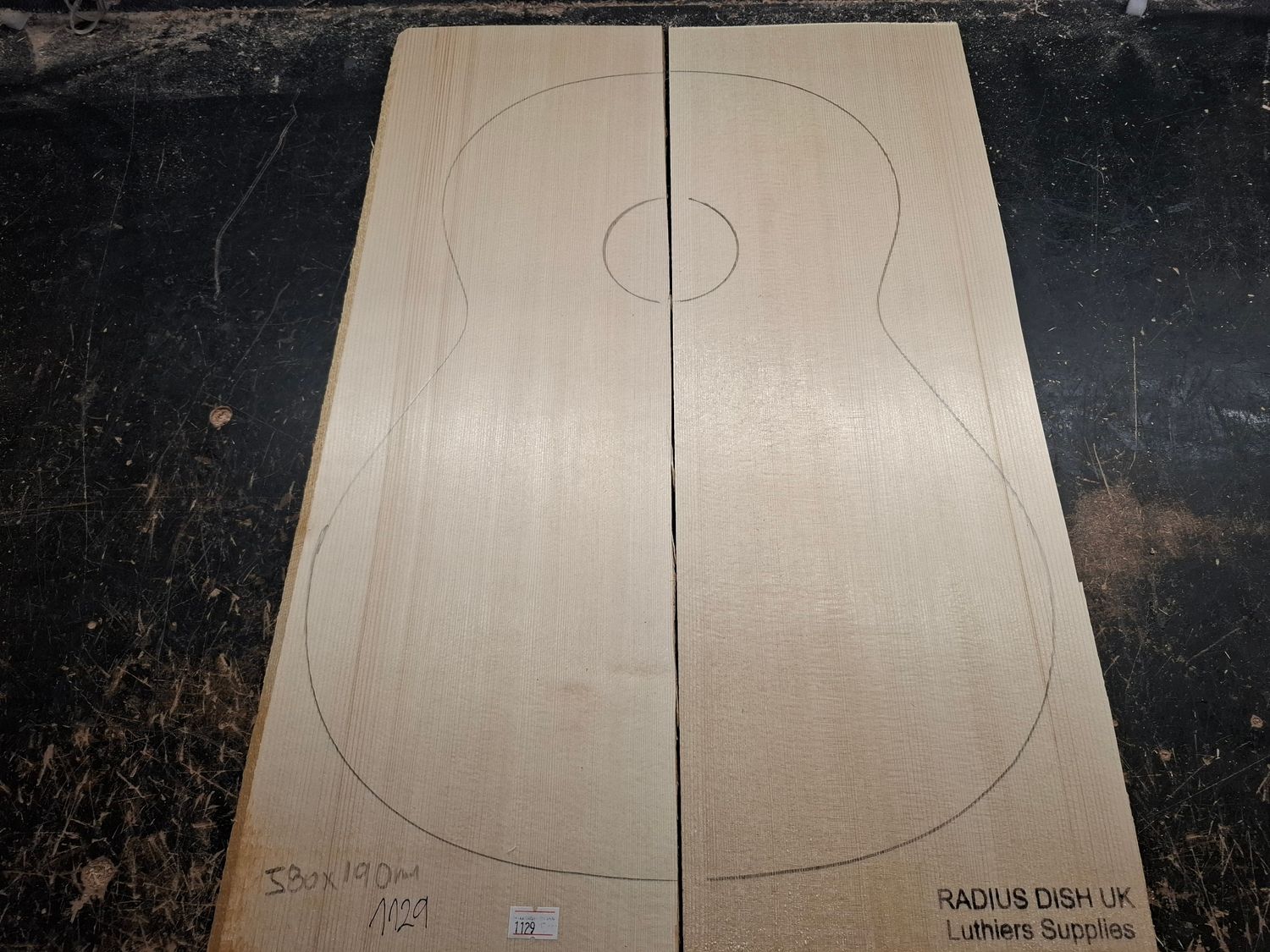 European Spruce Soundboard 1129