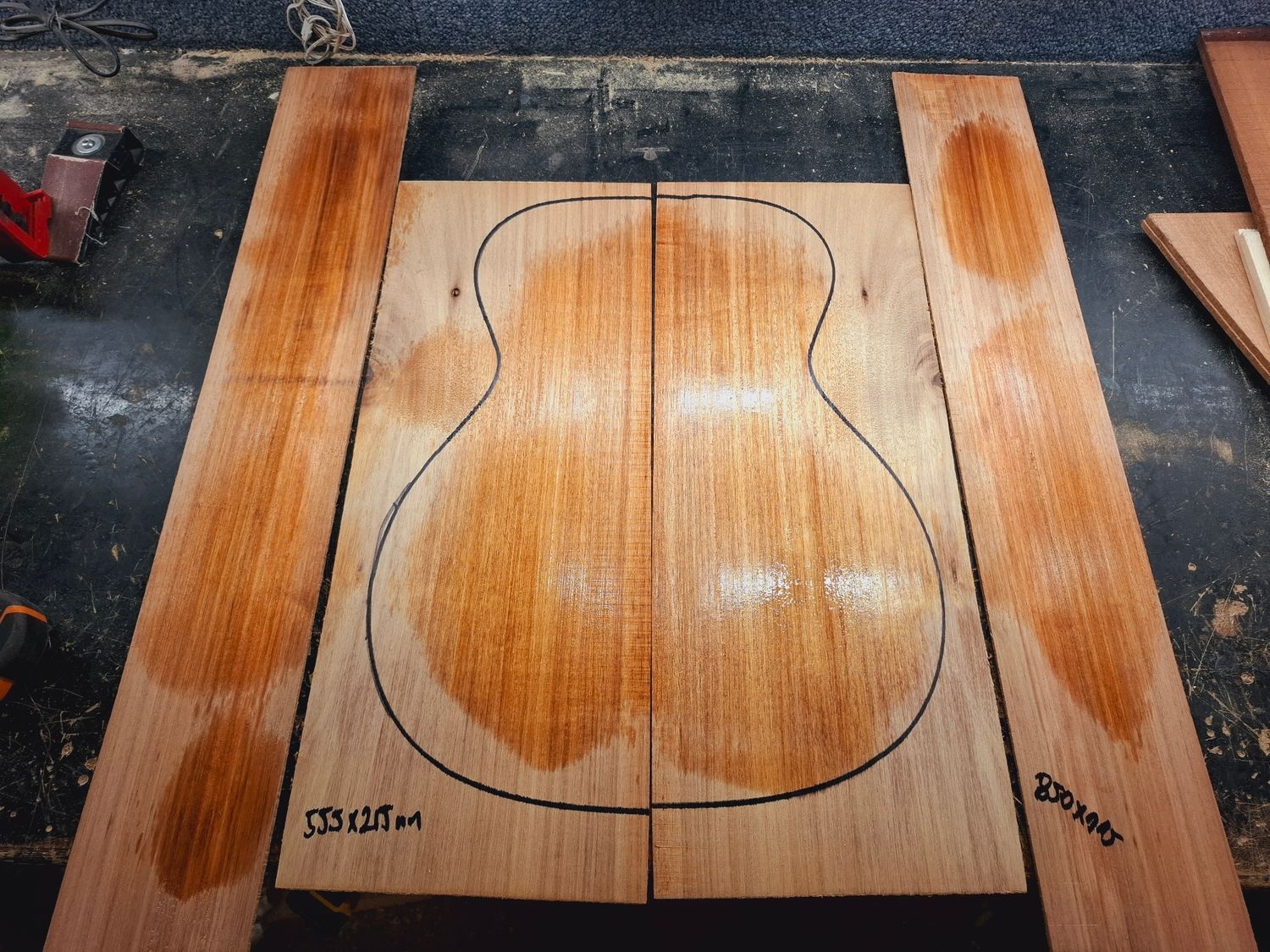 Australian Blackwood Back and Sides Set 1137