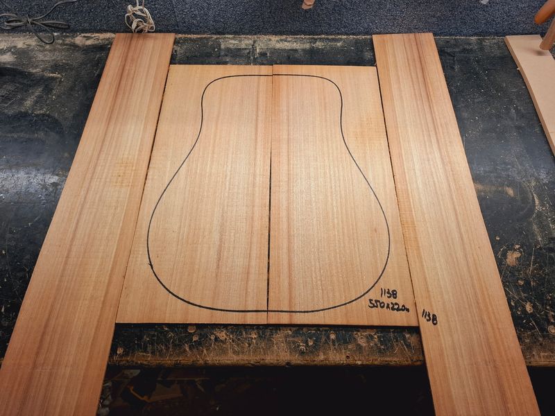 Australian Blackwood Back and Sides Set 1138