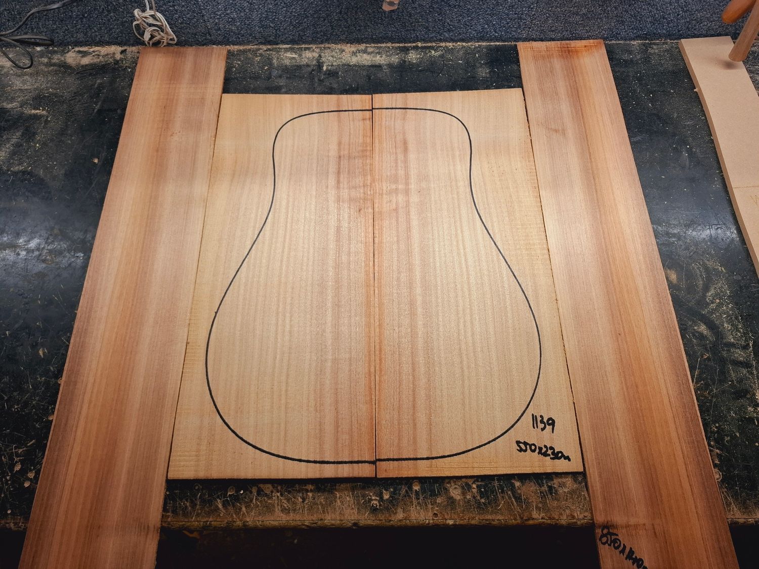 Australian Blackwood Back and Sides Set 1139