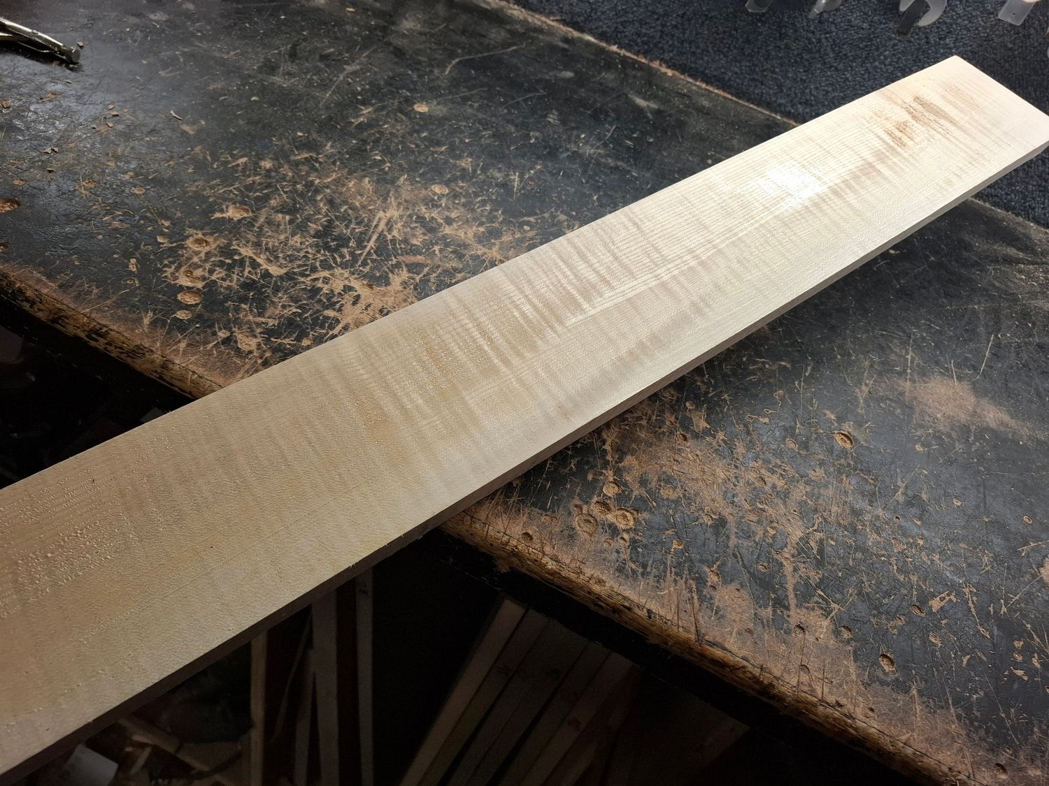 Large Curly Maple Neck Blank