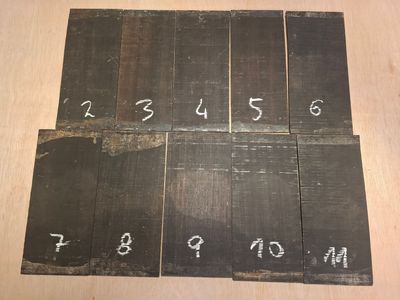 African Ebony Headplates Mixed AA/AAA