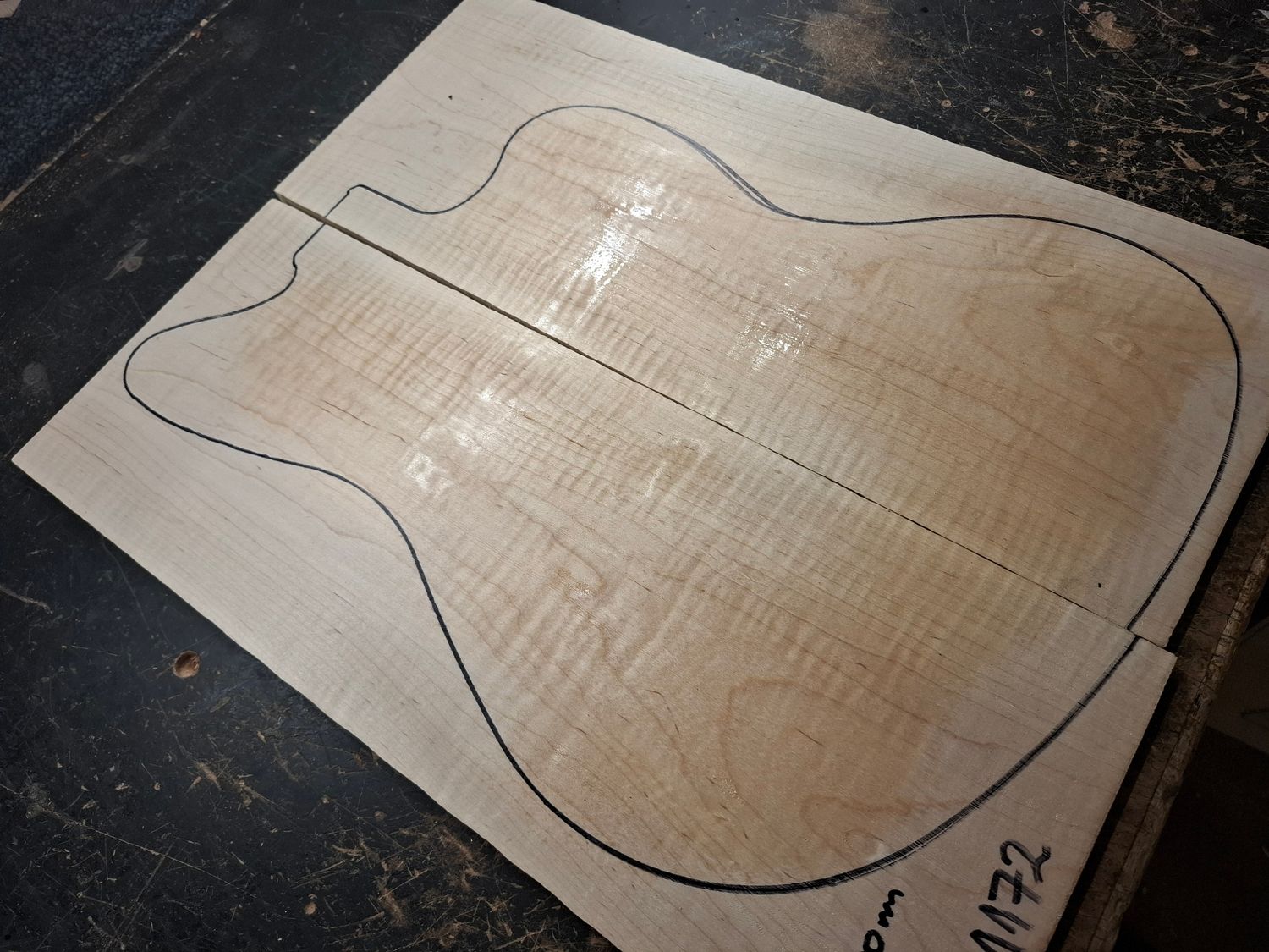 Curly Maple Drop Top 1172