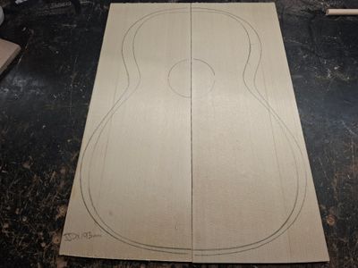 European Spruce Soundboard 1176