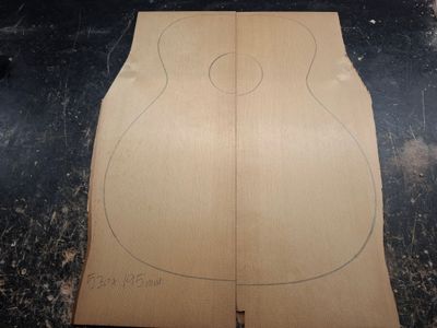 Torrefied Engelmann Spruce Soundboard 1177