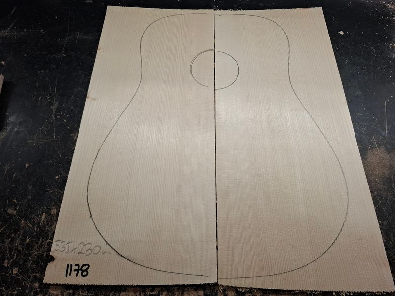 European Spruce Soundboard 1178
