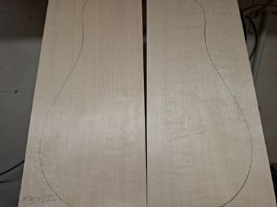 European Spruce Soundboard A Bearclaw 1182