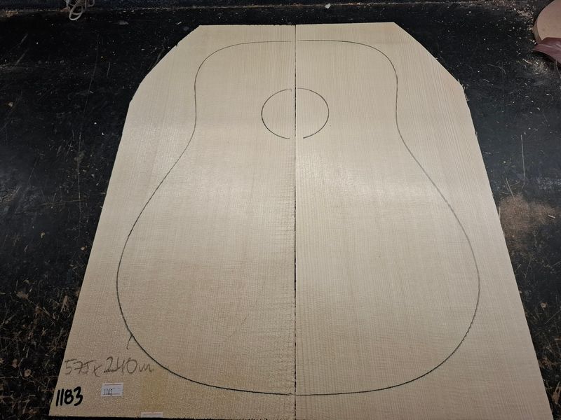 European Jumbo Spruce Soundboard 1183