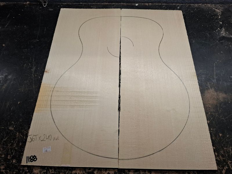 European Jumbo Spruce A Soundboard 1188
