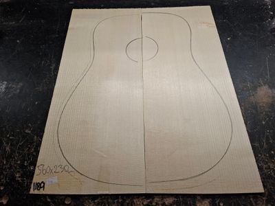 Large European Spruce A Soundboard 1189