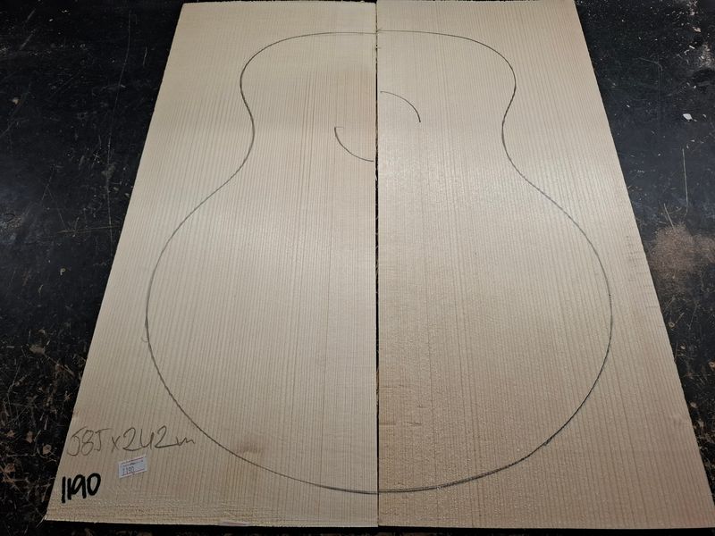Jumbo European Spruce Soundboard 1190