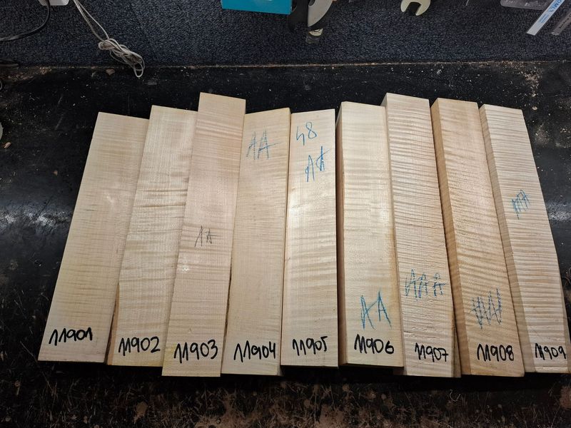 Violin Neck Blanks Multi-llisting
