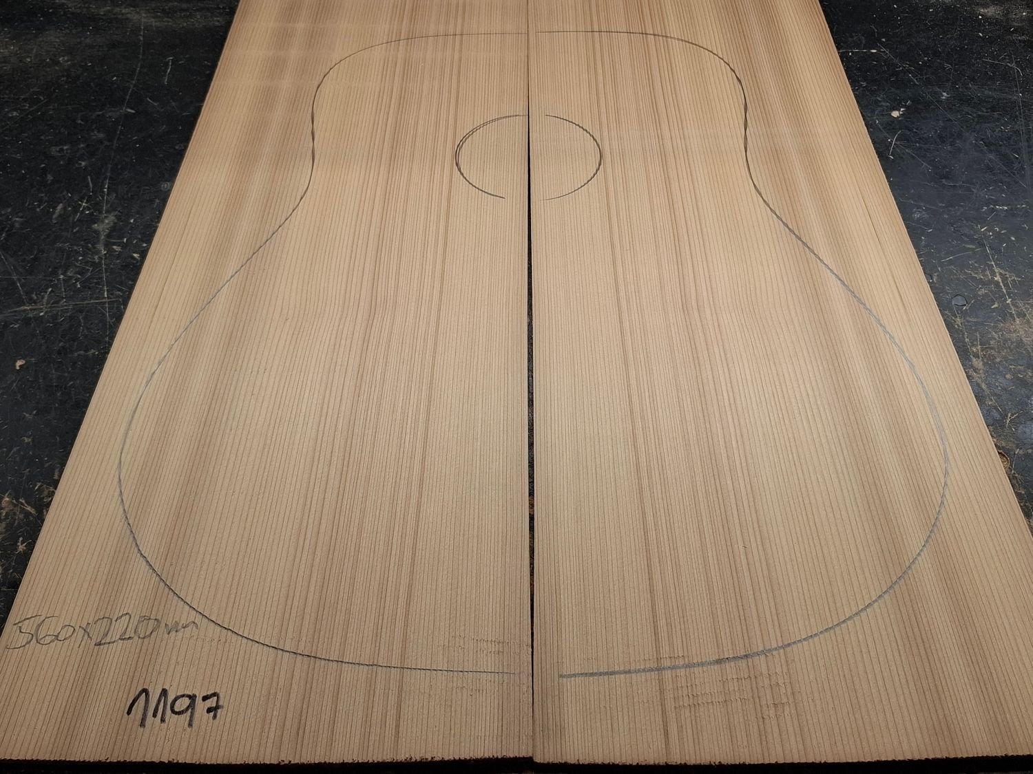 Canadian Cedar Soundboard 1197