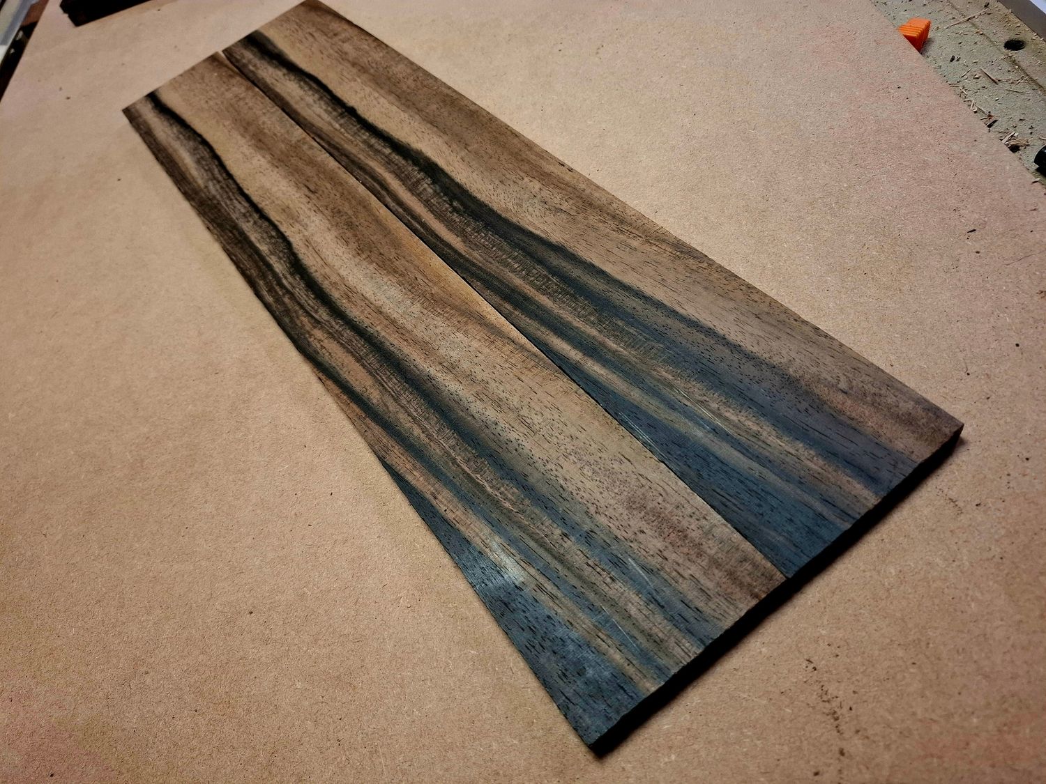 Bookmatched African Ebony Fingerboards x2