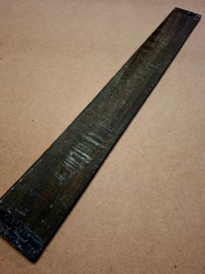 Curly African Ebony Fingerboard Blank 1202