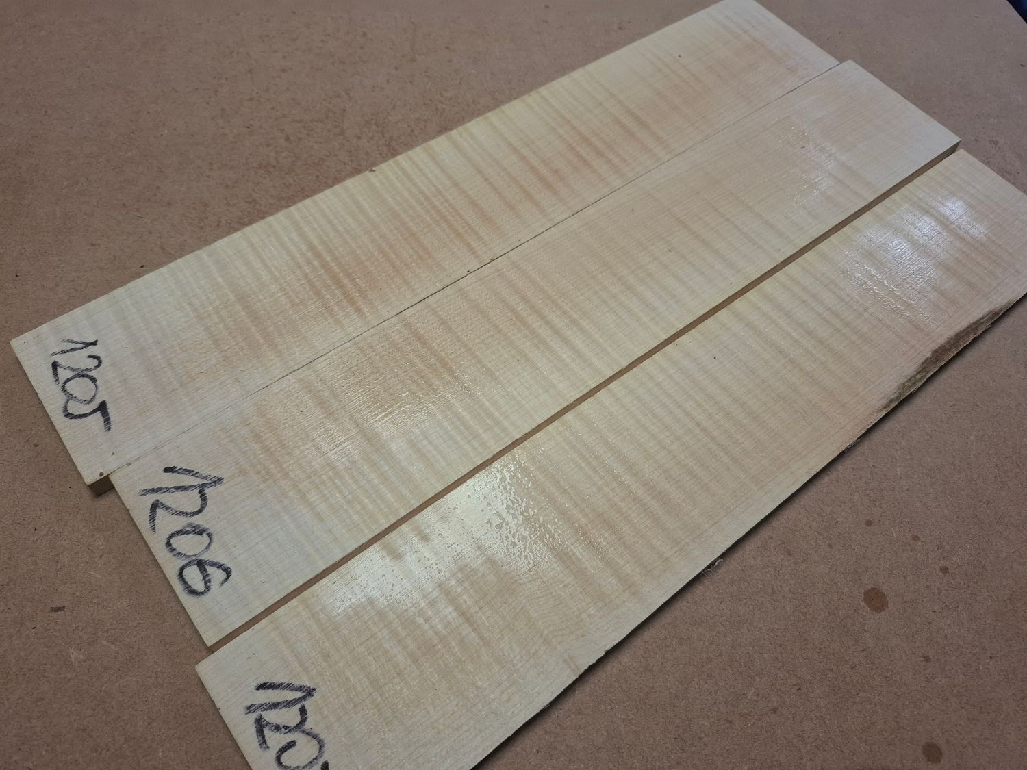 AAA Curly Maple Mandolin Ukulele Fingerboard 1206