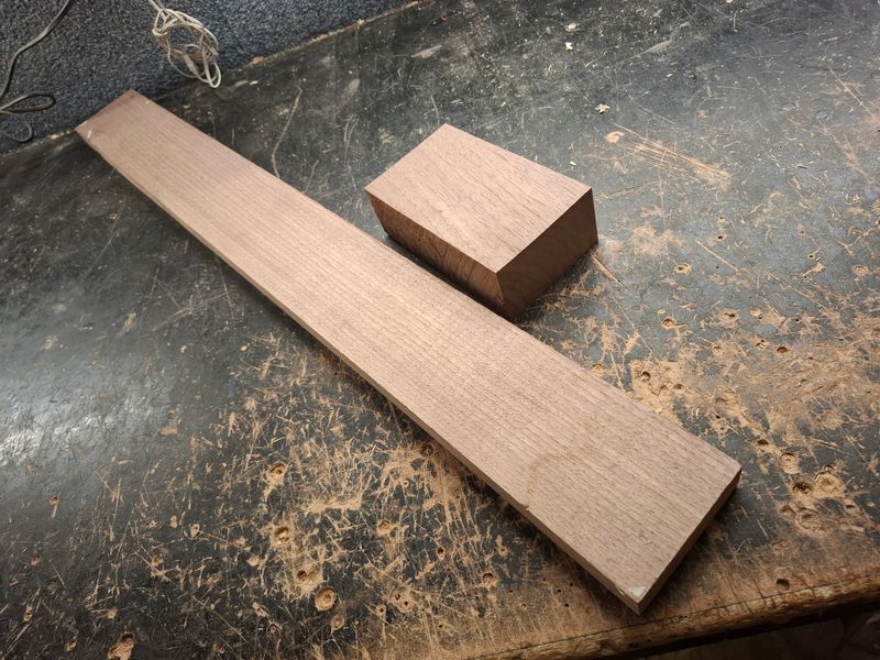 American Walnut Neck and Heel 12056