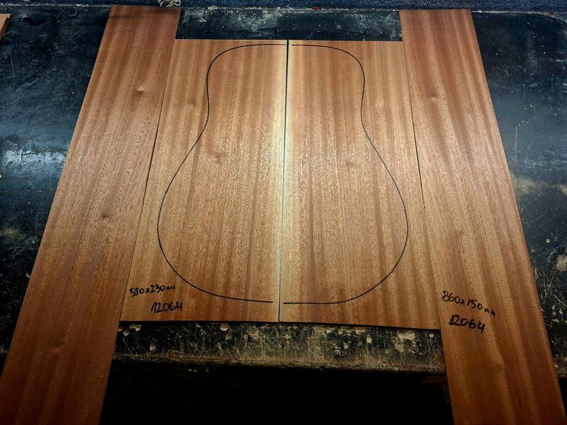 FSC Sapele Back and Sides Large 12064