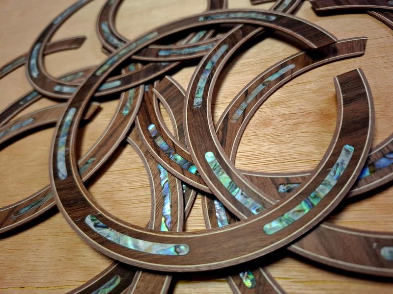 Guitar Rosette Indian Rosewood Abalone BA9