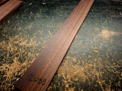 Indian Rosewood Bass Fingerboard Blank 12088