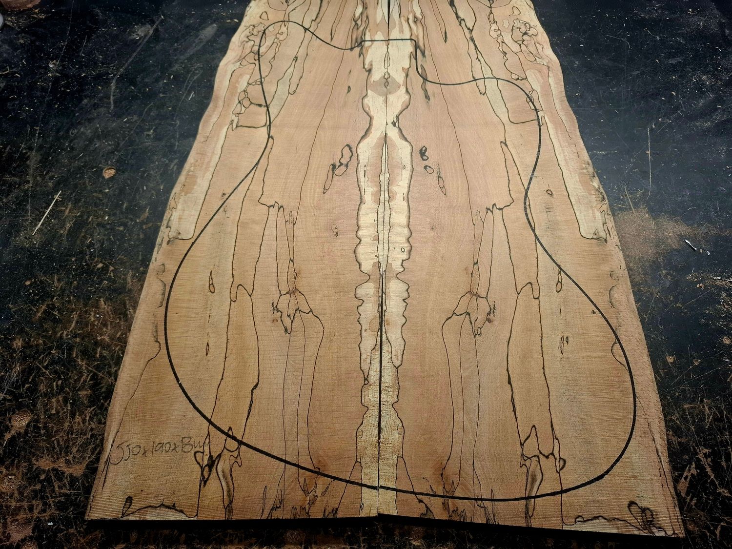 British Spalted Beech Drop Top 12113
