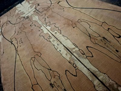 British Spalted Beech Drop Top 12114 British Spalted Beech Drop Top 12114