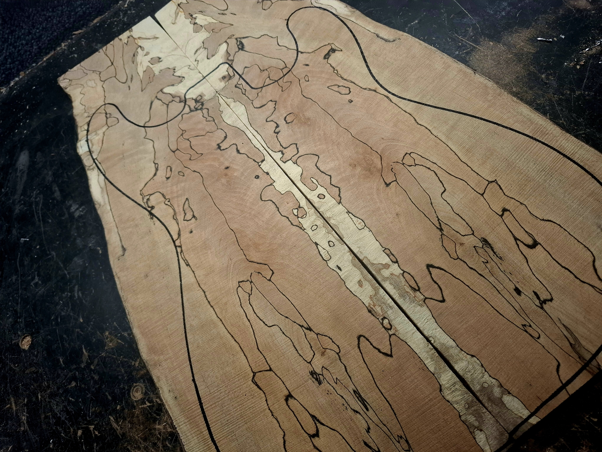 British Spalted Beech Drop Top 12114