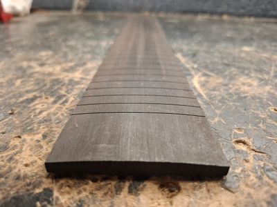 Finished Guitar Fingerboard 24.75" r12" 12130