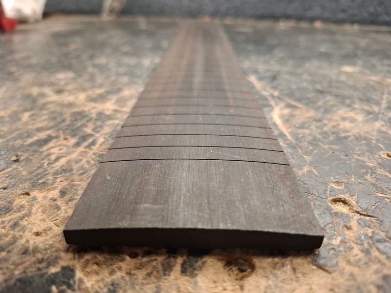 Finished Guitar Fingerboard 24.75 Finished Guitar Fingerboard 24.75" r12" 12130