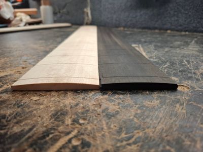 X2 Finished Bass Fingerboards 30" scale 12" radius 12134