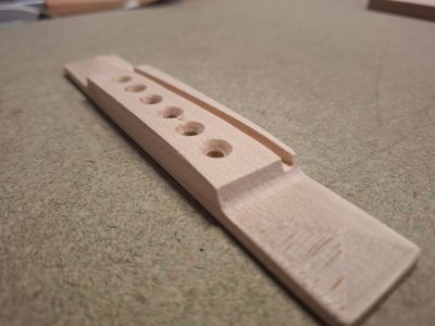 Finished 1930s Martin Pyramid Bridge Maple Finished 1930s Martin Pyramid Bridge Maple