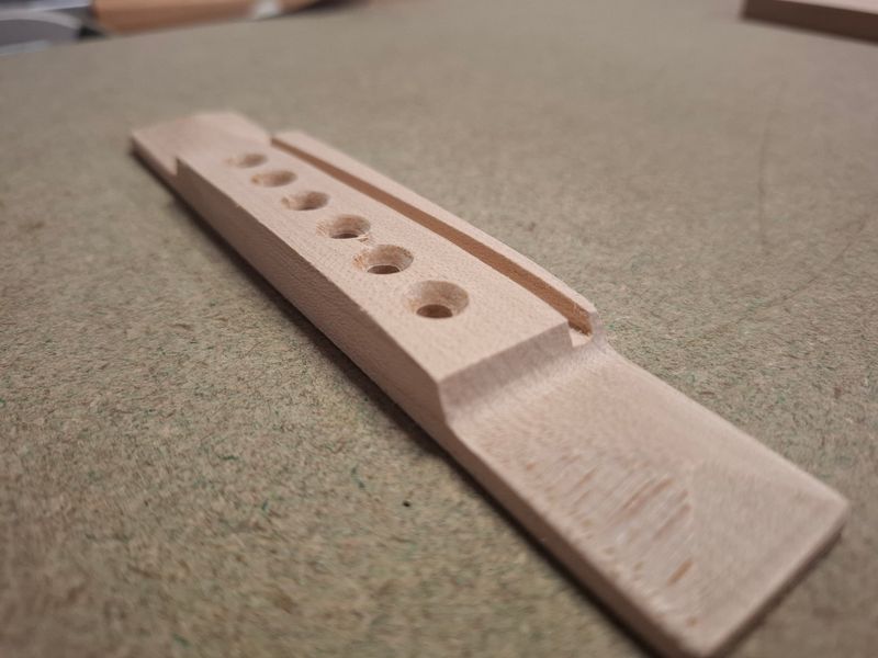 Finished 1930s Martin Pyramid Bridge Maple Finished 1930s Martin Pyramid Bridge Maple