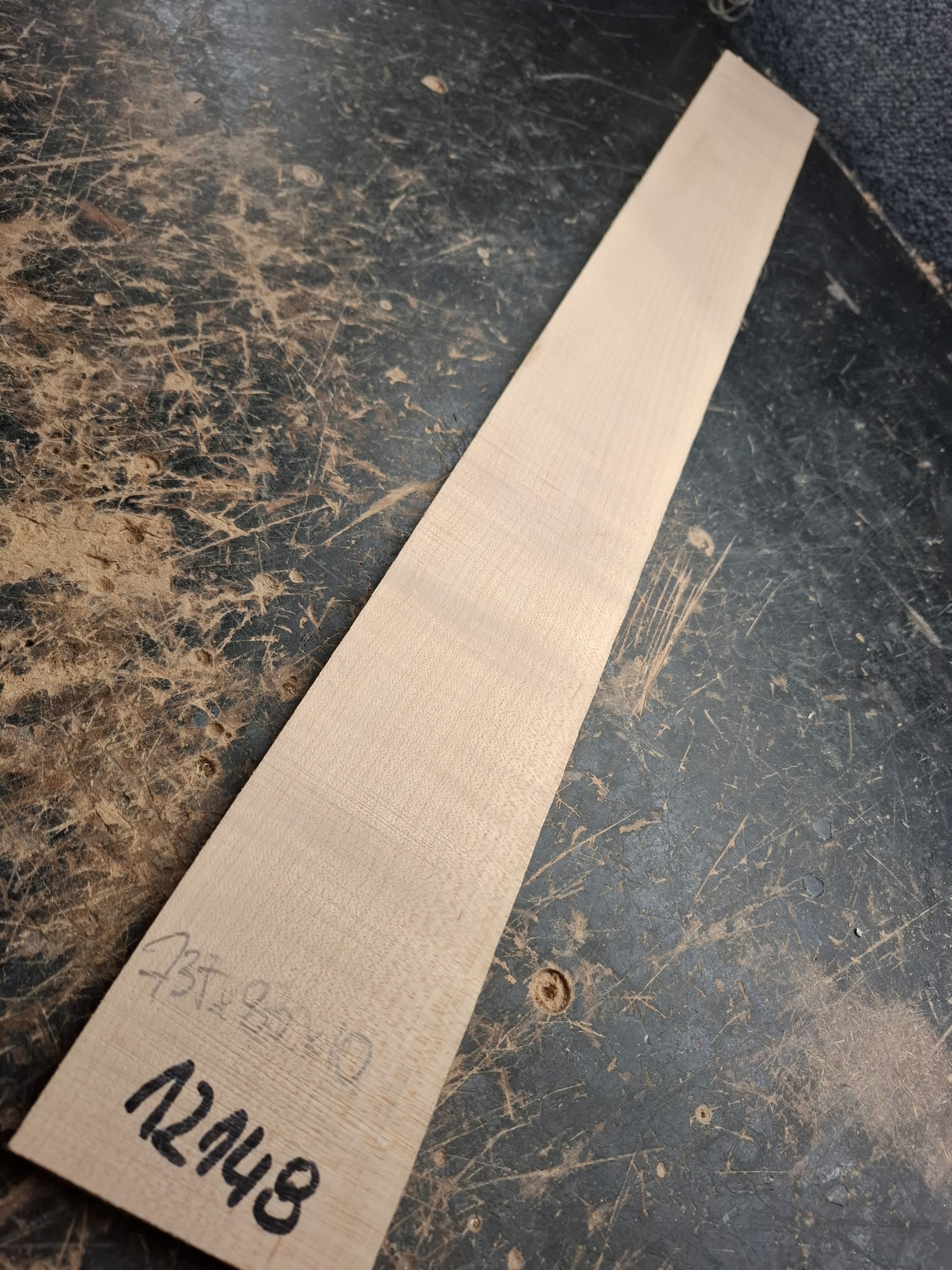 American Hard Maple Bass Fingerboard Blank 12148